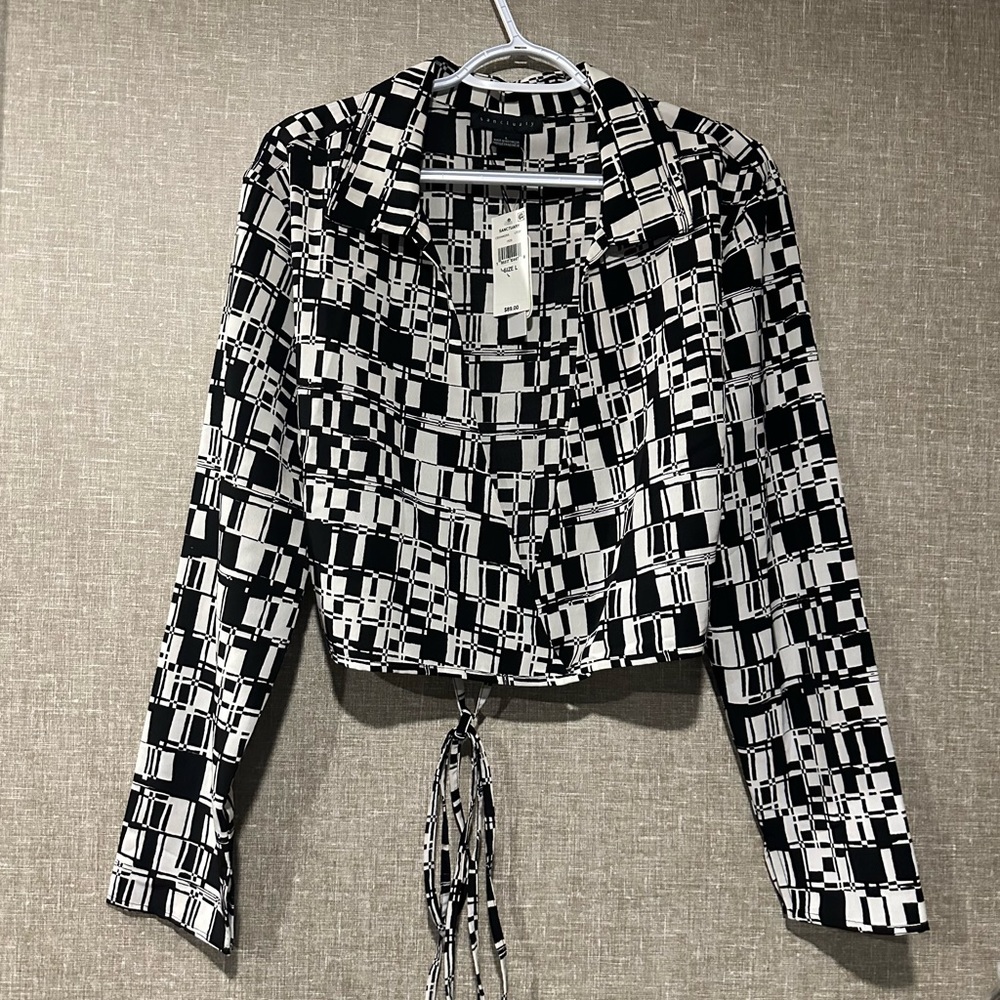 Sanctuary Wrap Around Long Sleeve Top Size Large